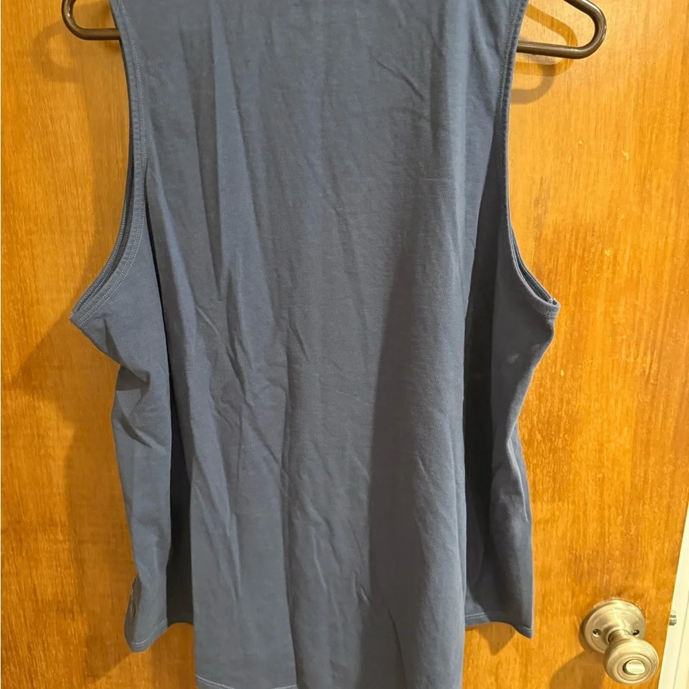Life Is Good Blue Sleeveless Tank Top - Picture 3 of 3